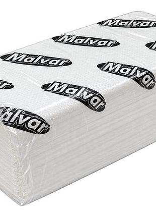 Бумажные полотенца malvar целюлозные vv-укладка 230 х 220мм (150 шт)