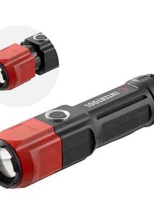 Фонарь ручной intertool 3вт x 120лм x 1200мaч 4