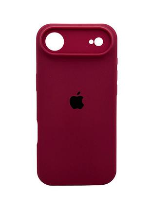 Чохол для смартфона silicone full case aa camera protect for apple iphone 17 air 47,plum