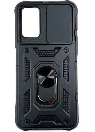 Чехол fiji camera defence для zte blade v2020 smart бампер с защитой камеры и подставкой black