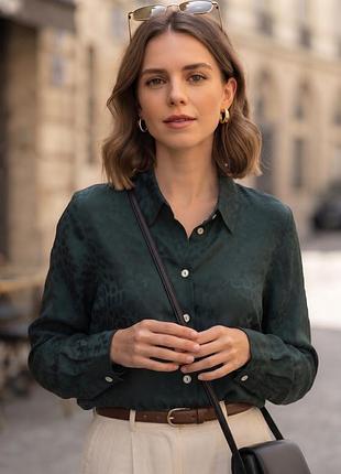 Вінтажна жіноча блуза 100% купро