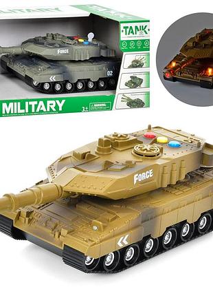 Танк wh1225b-2-3 музыкальный, инерция, светится, в коробке 1:32