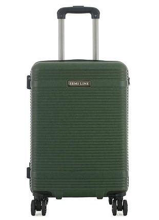 Чемодан semi line 20" (s) navy-green (t5994-2)