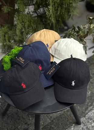 Кепка polo ralph lauren (поло ральф лорен), бейсболка з козирком для повсякденного носіння