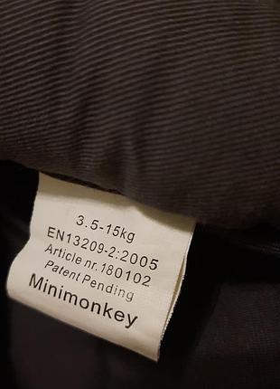 Слінг-переноска minimonkey сірий 7