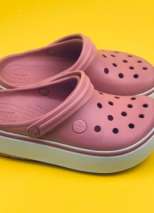 Скидка! crocs platform, крокси сабо на платформе1 фото