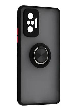 Чохол gingle ring case for xiaomi redmi note 10 pro black
