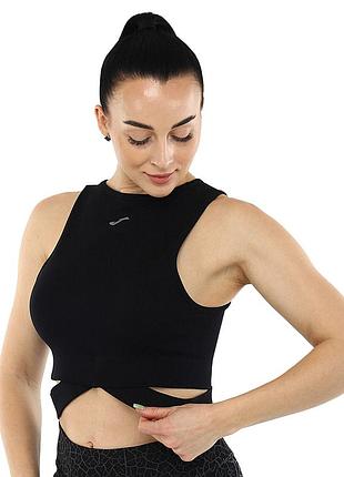 Кроп-топ жіночий joma core 901876-100 s-xl чорний лутшая цена с быстрой доставкой по украине