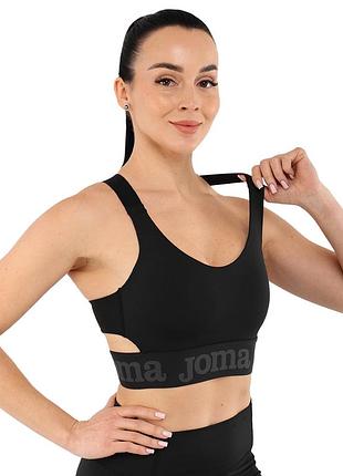 Кроп-топ жіночий joma step 902455-100 s-xl чорний лутшая цена с быстрой доставкой по украине