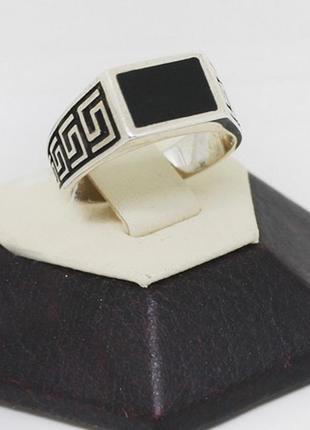 Кольцо серебряное с агатом