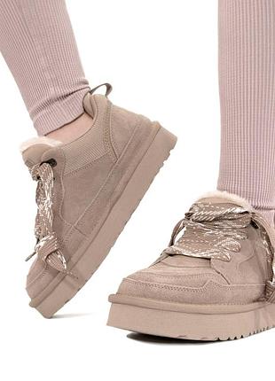 Угги женские замшевые ugg, кроссовки на меху премиум качества, угги
