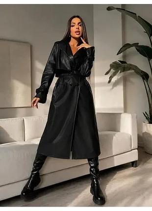 Тренч жіночий чорний р. 42-44
