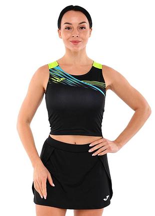 Топ жіночий joma elite x 901813-121 xs-xl чорний-салатовий лутшая цена с быстрой доставкой по украине