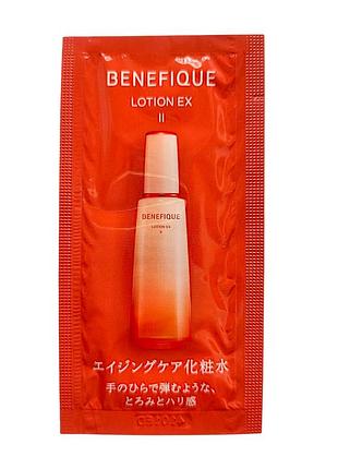 Shiseido benefique lotion ex ii антивозрастной увлажняющий лосьон, пробник 3 мл