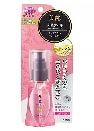 Kracie ichikami japanese herbal oil олія для волосся з екстрактами трав, 50 мл