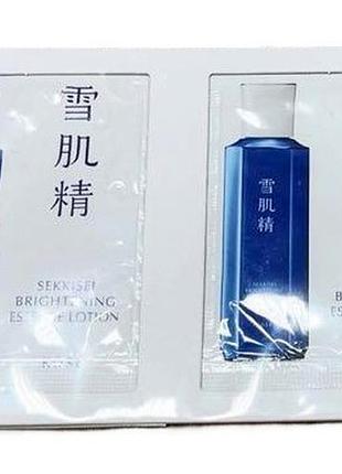 Kose medicinal sekkisei brightening essence lotion осветляющий лосьон-эссенция, пробник 6 мл (2х 3 мл)