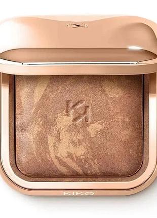Бронзер для лица kiko milano silky glow baked bronzer 02 8.5g