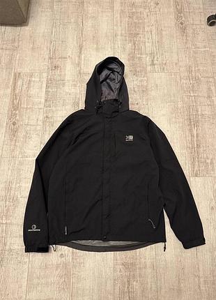 Куртка karrimor чорна з капюшоном weathertite