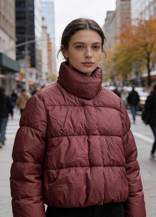 Тепла куртка пуфер zara