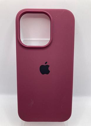 Чохол silk full protective (aa) для apple iphone 14 pro (6.1") (бордовий / plum) 00055730