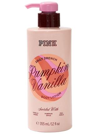 Ежедневный лосьон для тела pink victoria's secret pumpkin vanilla lotion 355 мл