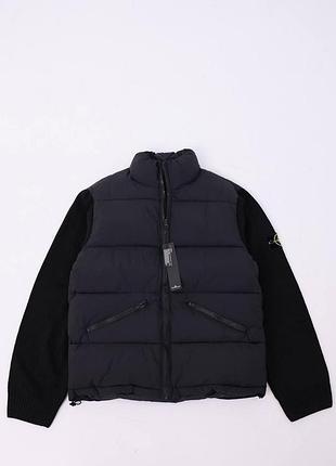 Stone island куртка-бомбер черная (s-xl)