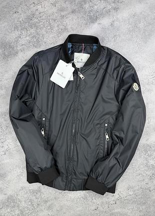 Чоловіча куртка демі moncler чорного кольору l, xl, xxl