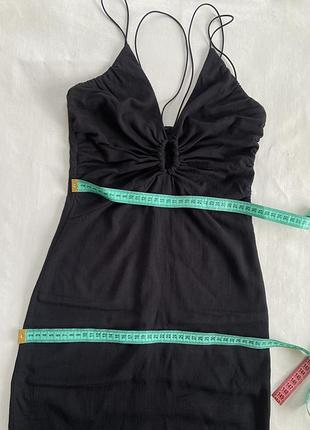 Черное мини-платье h&m, размеро s, xs 6