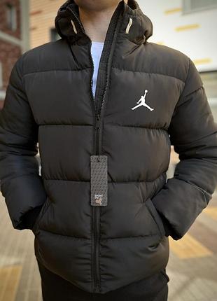 Куртка jordan чорна зимова від s до xxl