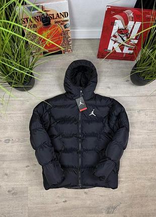 Зимова куртка jordan чорна розміри m, l, xl, xxl