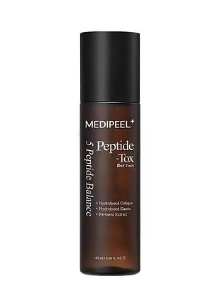 Лифтинг-тонер для лица с пептидным комплексом medipeel peptide-tox bor toner (bor-tox peptide toner), 180 мл