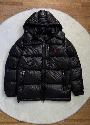 Polo ralph lauren чорна куртка зима s m l