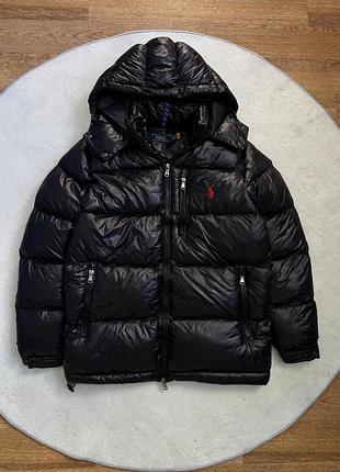 Зимова куртка polo ralph lauren s m l чорна