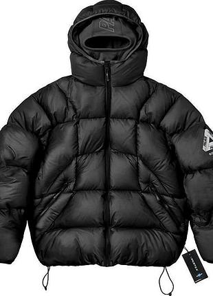 Новий пуховик palace balaclava чорний s зима