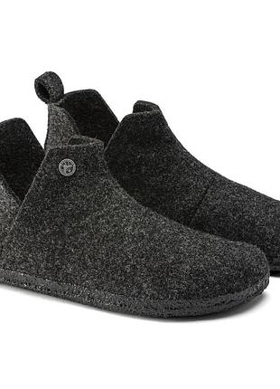 Капці жіночі birkenstock zermatt повстяні сірі 38 розмір