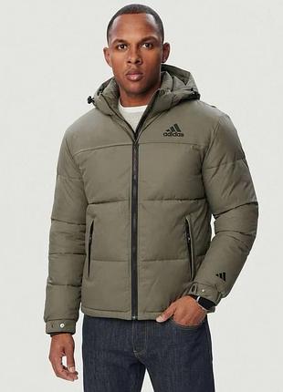 Куртка зимова adidas кольору хакі m-3xl