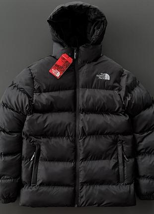 Чорна зимова куртка the north face s-xxl
