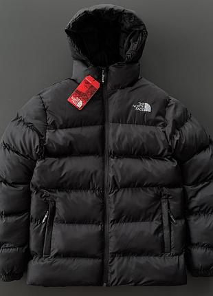 Зимова чорна куртка the north face розміри s-xxl