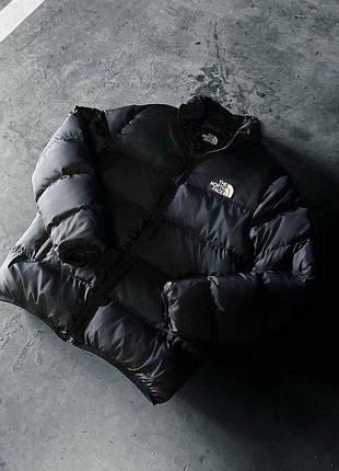 Зимовий чорний куртка-пуховик the north face 700, s