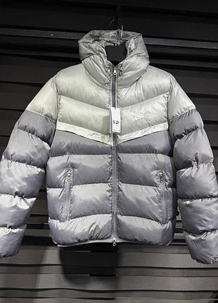 Куртка пуховик nike storm-fit сіра s-xl зима