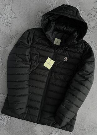 Moncler демісезонна куртка чорного кольору s-xxl