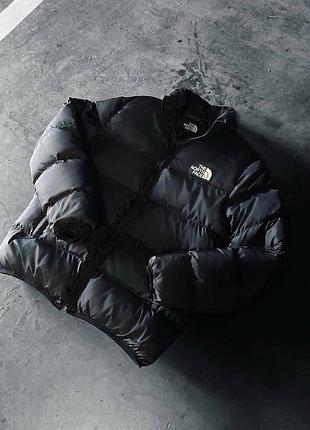 Чорний пуховик the north face 700 розміру s зимовий