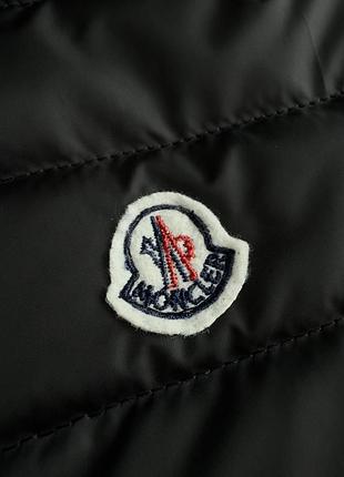 Демісезонна чорна куртка moncler s-xxl