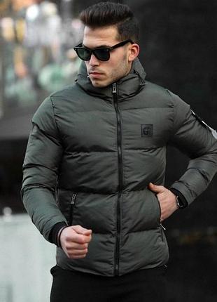 Зима куртка stone island хаки xs-xxl