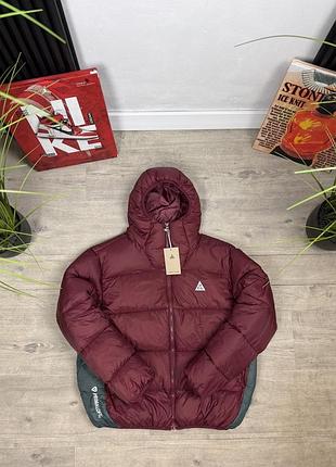 Пуховик acg зимовий червоний (m, l, xl, xxl)