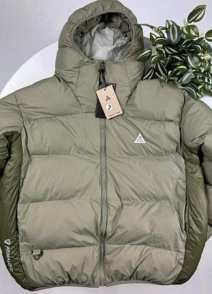 Nike acg хаки пуховик, доступные м, хl, ххl