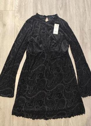 Платье, платье new look велюровое. новое. 4