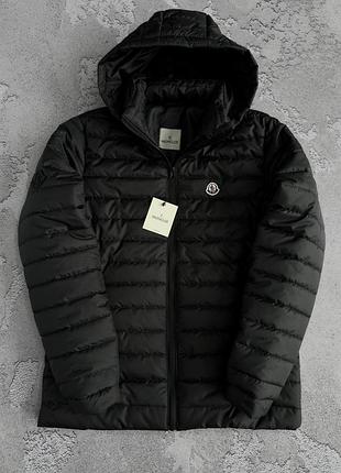 Moncler куртка чорна демісезонна s-xxl