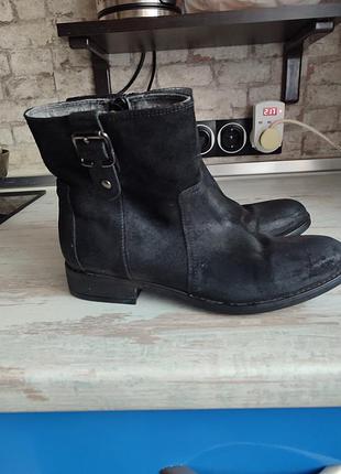 Черевики челсі clarks чорні 25 см устілка