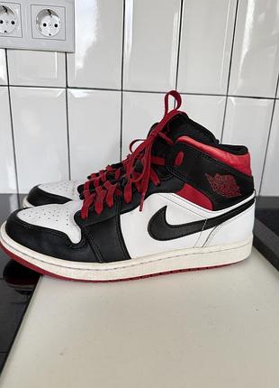 Кросівки nike air jordan, черевики, хай-топи, розмір 45 (устілка 29 см) (оригінал) 👟